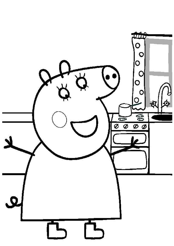 Disegno da colorare: Peppa Pig (Cartoni animati) #43917 - Pagine da Colorare Stampabili Gratuite