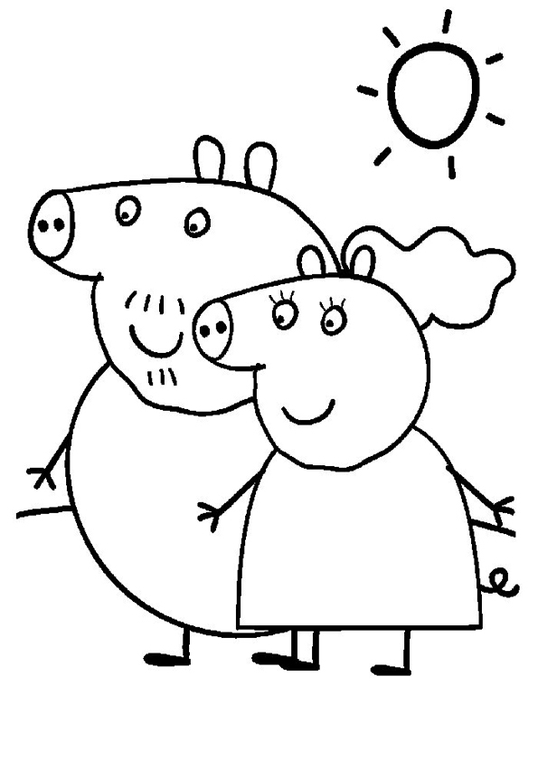 Disegno da colorare: Peppa Pig (Cartoni animati) #43925 - Pagine da Colorare Stampabili Gratuite