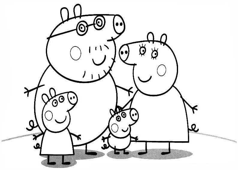 Disegno da colorare: Peppa Pig (Cartoni animati) #43930 - Pagine da Colorare Stampabili Gratuite