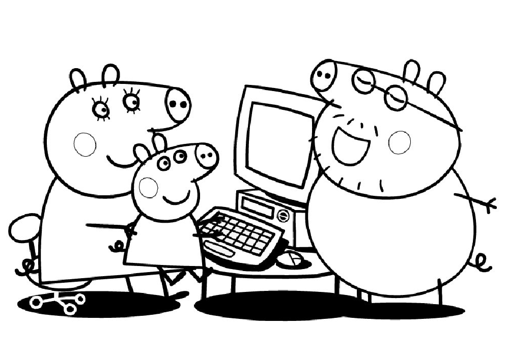 Disegno da colorare: Peppa Pig (Cartoni animati) #43936 - Pagine da Colorare Stampabili Gratuite