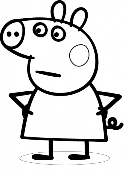 Disegno da colorare: Peppa Pig (Cartoni animati) #43937 - Pagine da Colorare Stampabili Gratuite