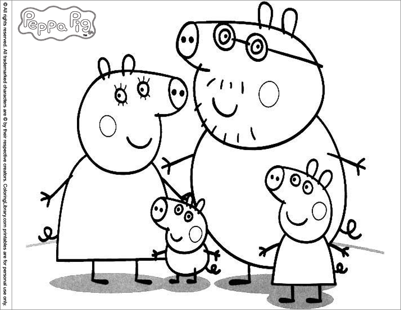 Disegno da colorare: Peppa Pig (Cartoni animati) #43938 - Pagine da Colorare Stampabili Gratuite
