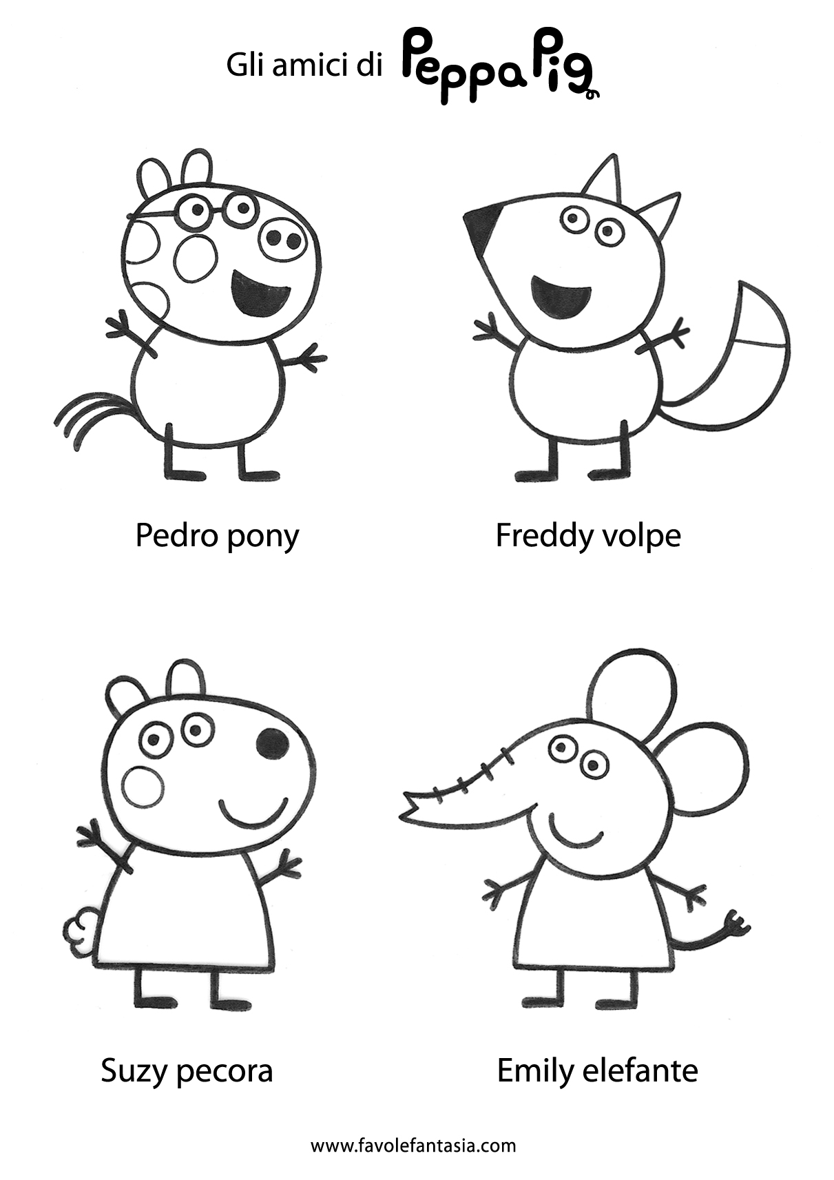 Disegno da colorare: Peppa Pig (Cartoni animati) #43943 - Pagine da Colorare Stampabili Gratuite