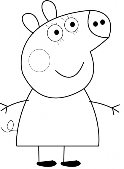 Disegno da colorare: Peppa Pig (Cartoni animati) #43948 - Pagine da Colorare Stampabili Gratuite