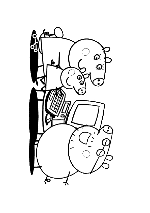 Disegno da colorare: Peppa Pig (Cartoni animati) #43986 - Pagine da Colorare Stampabili Gratuite