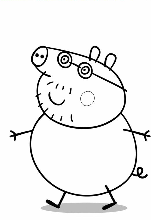 Disegno da colorare: Peppa Pig (Cartoni animati) #43990 - Pagine da Colorare Stampabili Gratuite