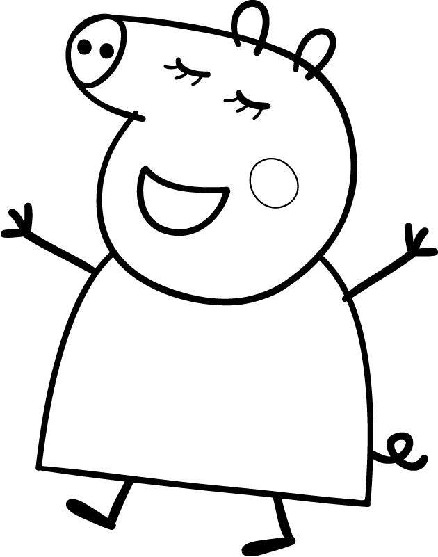 Disegno da colorare: Peppa Pig (Cartoni animati) #43993 - Pagine da Colorare Stampabili Gratuite
