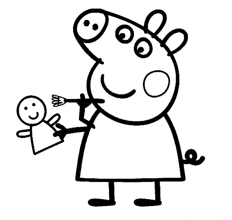 Disegno da colorare: Peppa Pig (Cartoni animati) #43995 - Pagine da Colorare Stampabili Gratuite