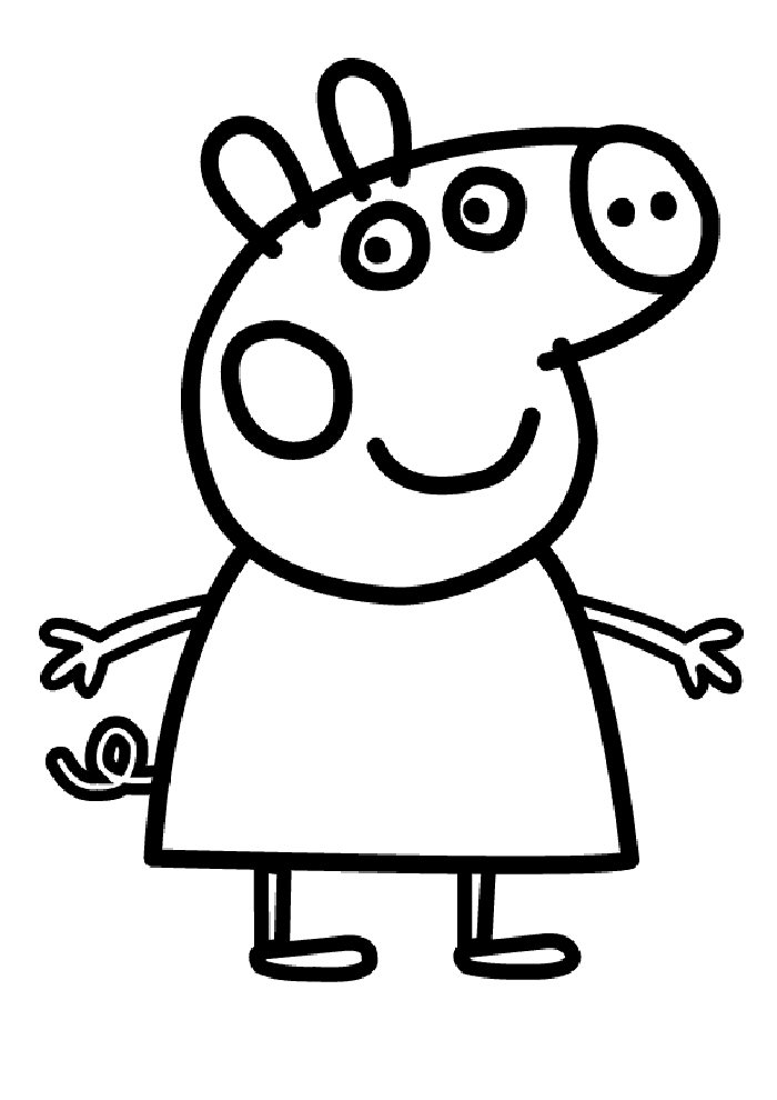 Disegno da colorare: Peppa Pig (Cartoni animati) #44034 - Pagine da Colorare Stampabili Gratuite