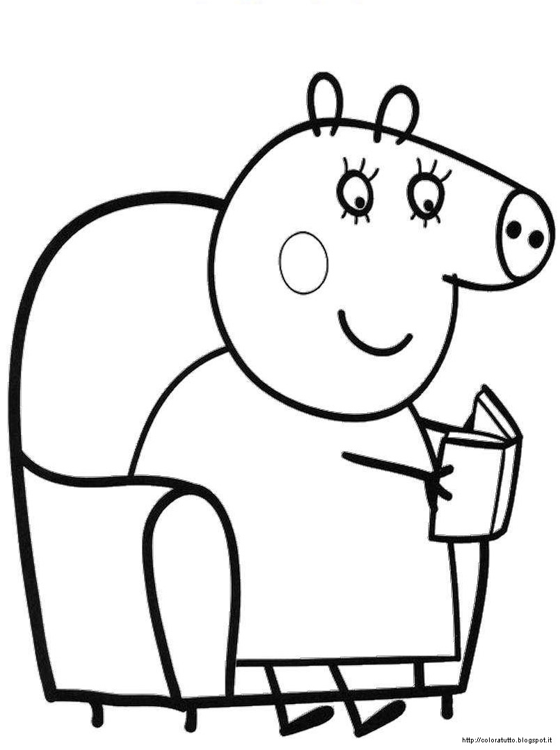 Disegno da colorare: Peppa Pig (Cartoni animati) #44044 - Pagine da Colorare Stampabili Gratuite