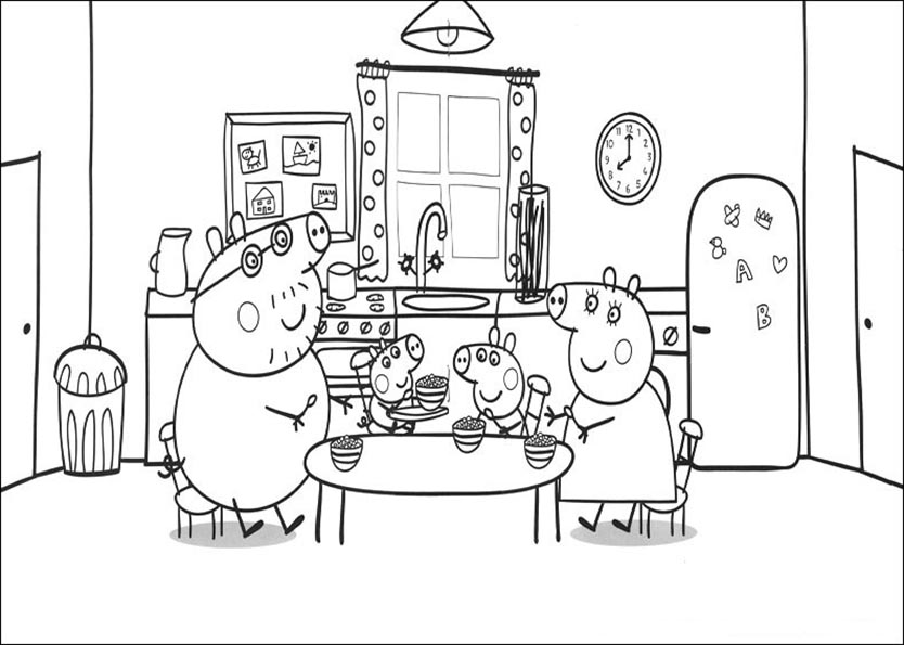 Disegno da colorare: Peppa Pig (Cartoni animati) #44063 - Pagine da Colorare Stampabili Gratuite