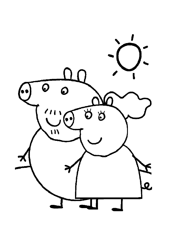 Disegno da colorare: Peppa Pig (Cartoni animati) #44070 - Pagine da Colorare Stampabili Gratuite