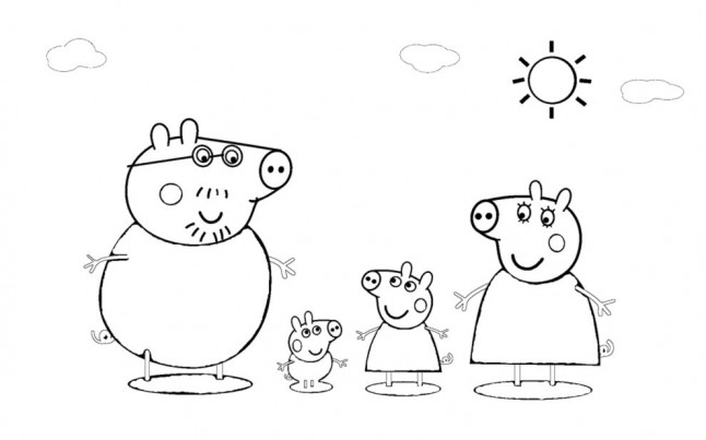 Disegno da colorare: Peppa Pig (Cartoni animati) #44100 - Pagine da Colorare Stampabili Gratuite