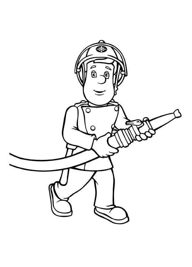 Disegno da colorare: Sam il pompiere (Cartoni animati) #39775 - Pagine da Colorare Stampabili Gratuite
