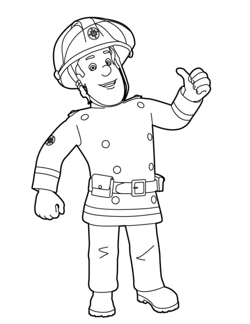 Disegno da colorare: Sam il pompiere (Cartoni animati) #39785 - Pagine da Colorare Stampabili Gratuite