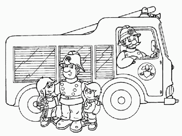 Disegno da colorare: Sam il pompiere (Cartoni animati) #39794 - Pagine da Colorare Stampabili Gratuite
