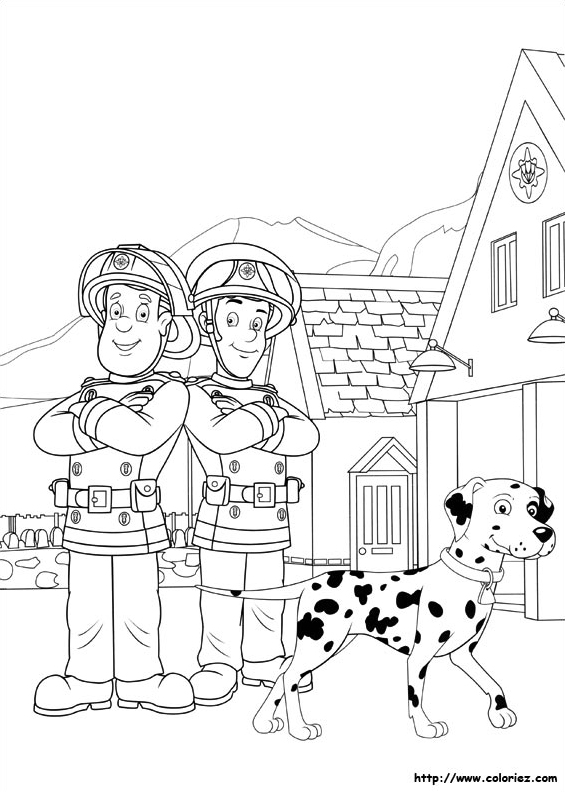 Disegno da colorare: Sam il pompiere (Cartoni animati) #39804 - Pagine da Colorare Stampabili Gratuite