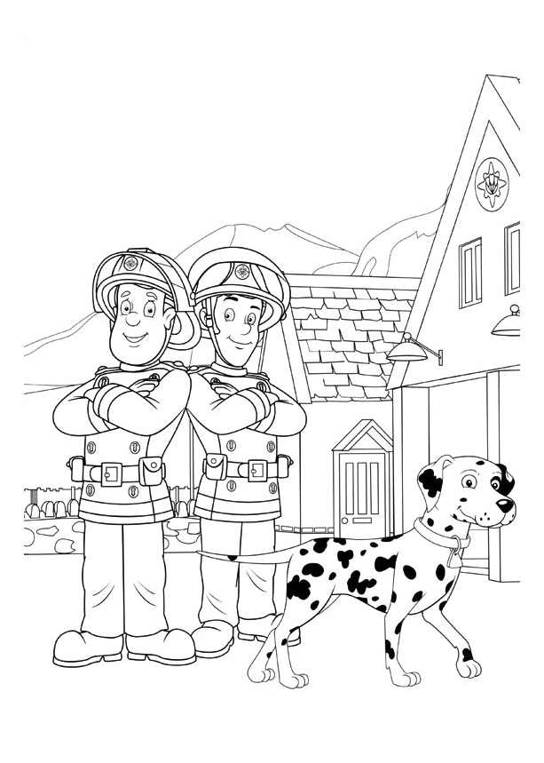 Disegno da colorare: Sam il pompiere (Cartoni animati) #39842 - Pagine da Colorare Stampabili Gratuite