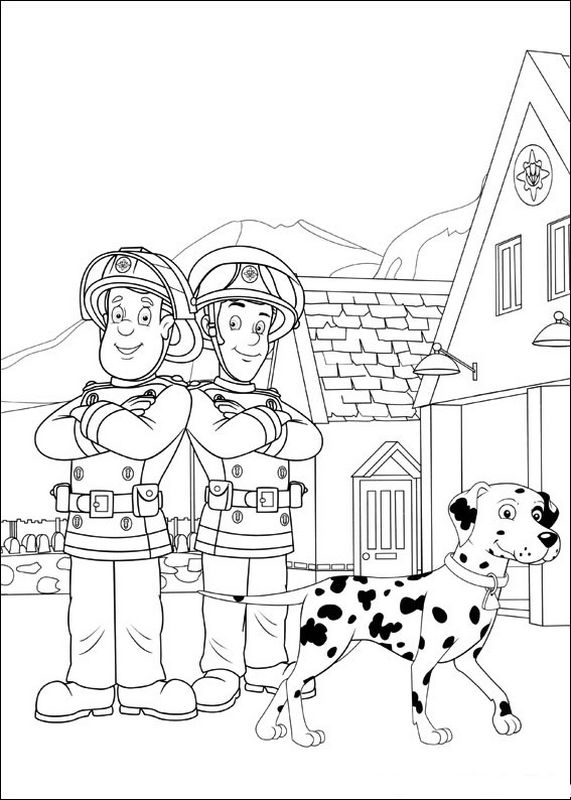 Disegno da colorare: Sam il pompiere (Cartoni animati) #39847 - Pagine da Colorare Stampabili Gratuite