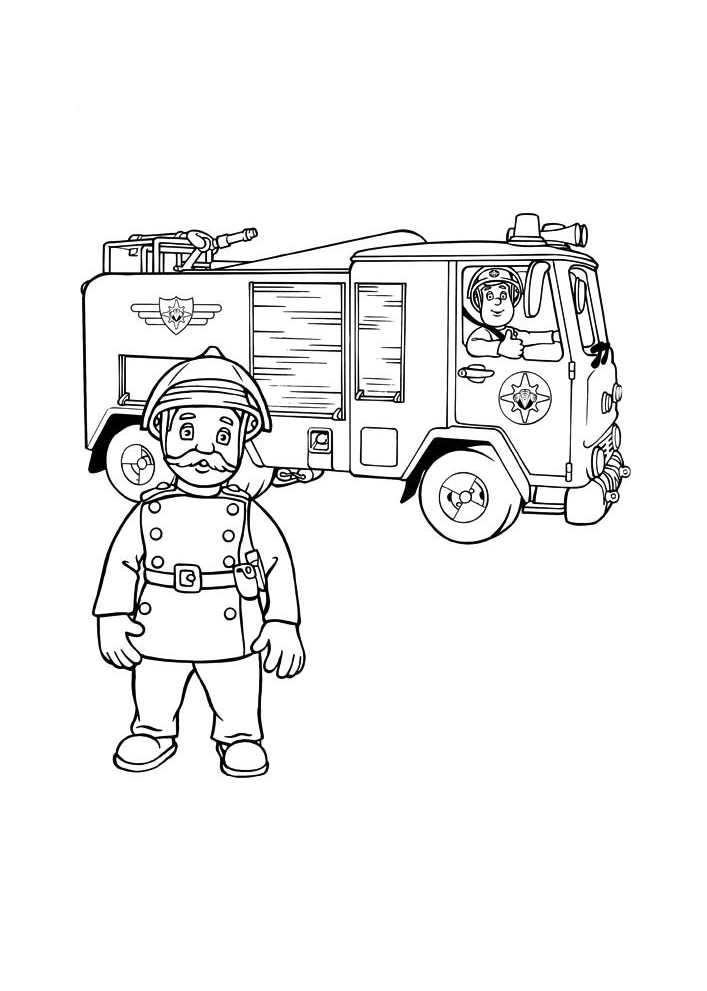 Disegno da colorare: Sam il pompiere (Cartoni animati) #39863 - Pagine da Colorare Stampabili Gratuite