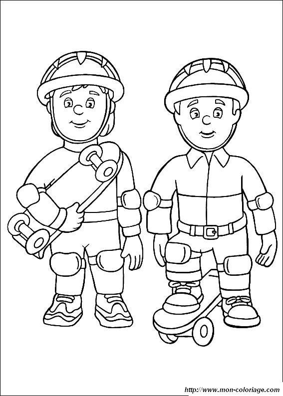 Disegno da colorare: Sam il pompiere (Cartoni animati) #39868 - Pagine da Colorare Stampabili Gratuite