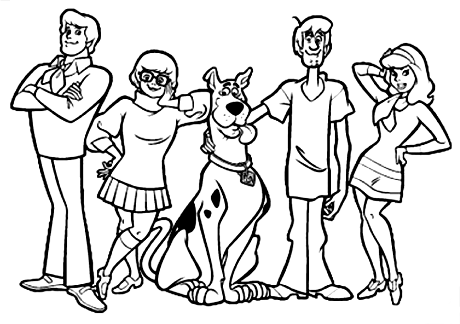 Disegno da colorare: Scooby Doo (Cartoni animati) #31373 - Pagine da Colorare Stampabili Gratuite