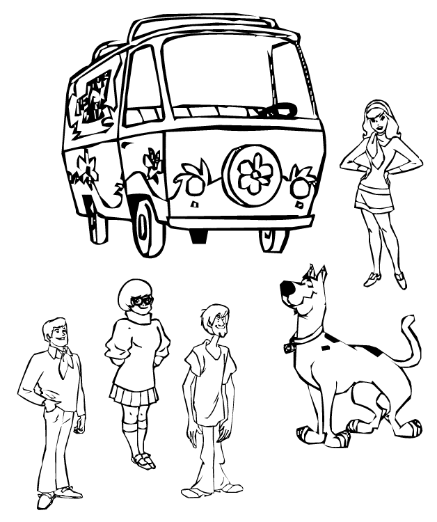 Disegno da colorare: Scooby Doo (Cartoni animati) #31460 - Pagine da Colorare Stampabili Gratuite