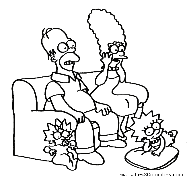 Disegno da colorare: simpson (Cartoni animati) #23832 - Pagine da Colorare Stampabili Gratuite