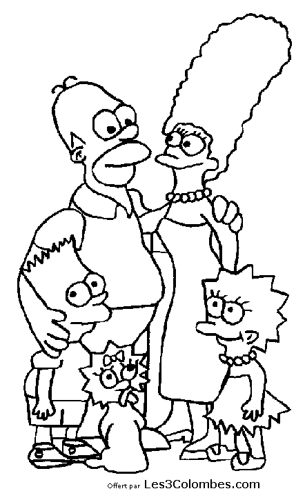 Disegno da colorare: simpson (Cartoni animati) #23930 - Pagine da Colorare Stampabili Gratuite