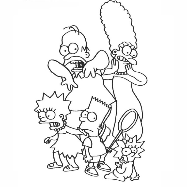 Disegno da colorare: simpson (Cartoni animati) #23959 - Pagine da Colorare Stampabili Gratuite