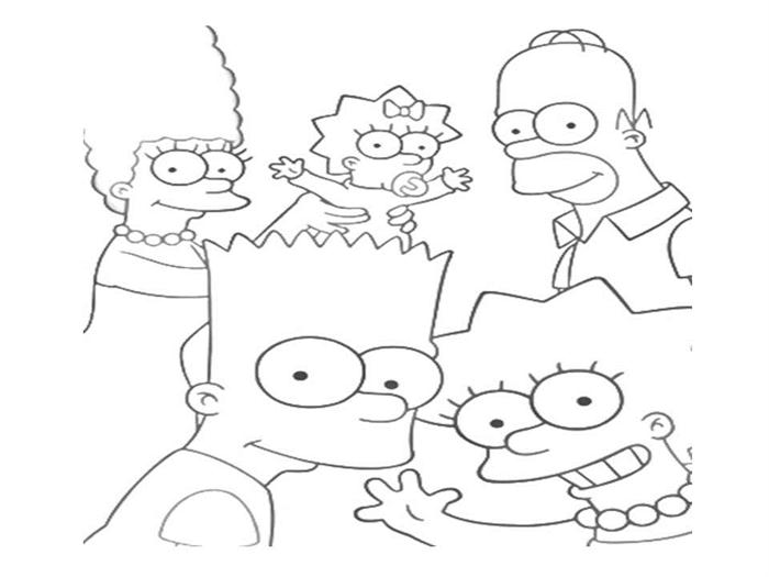 Disegno da colorare: simpson (Cartoni animati) #23966 - Pagine da Colorare Stampabili Gratuite