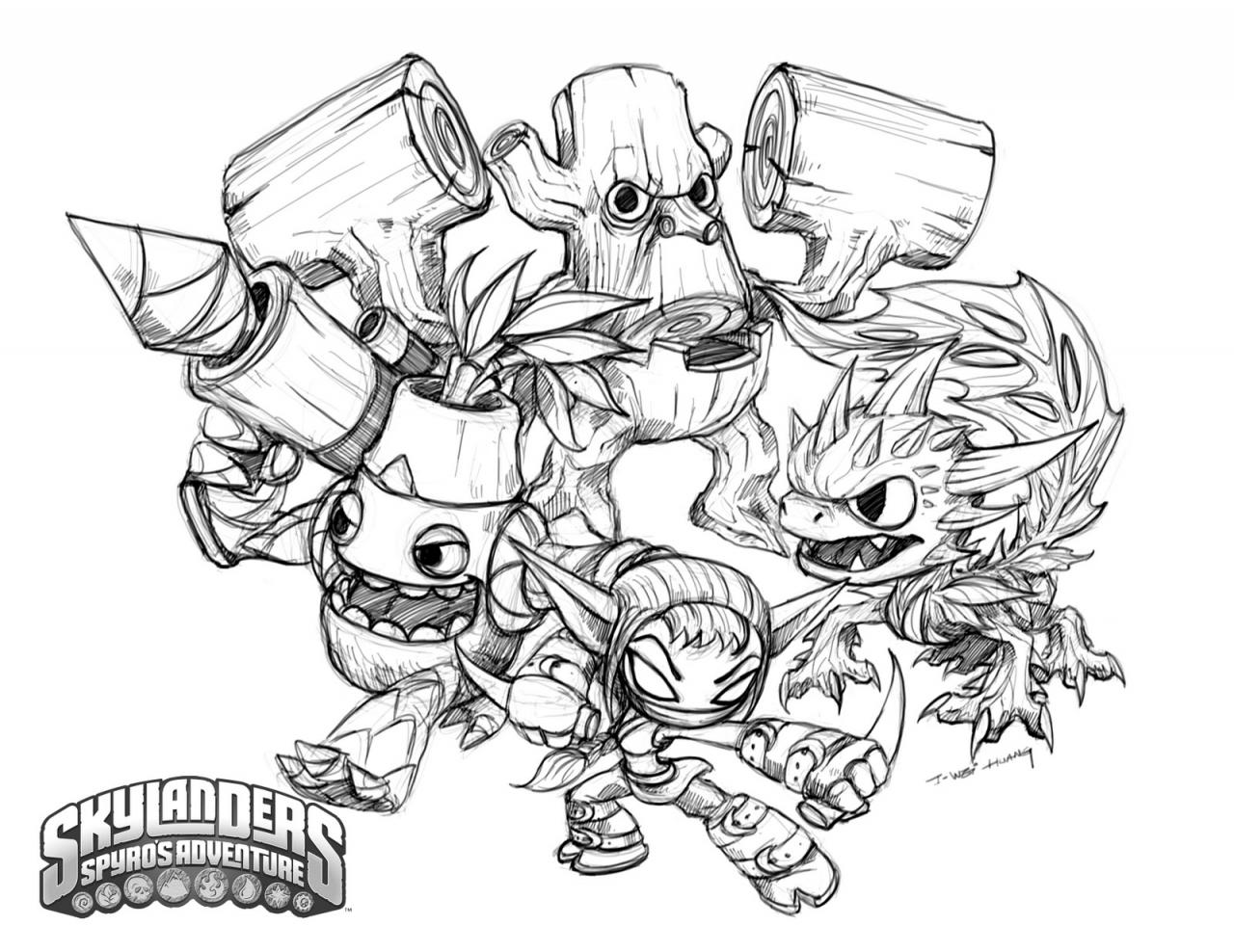 Disegno da colorare: Skylanders (Cartoni animati) #43382 - Pagine da Colorare Stampabili Gratuite