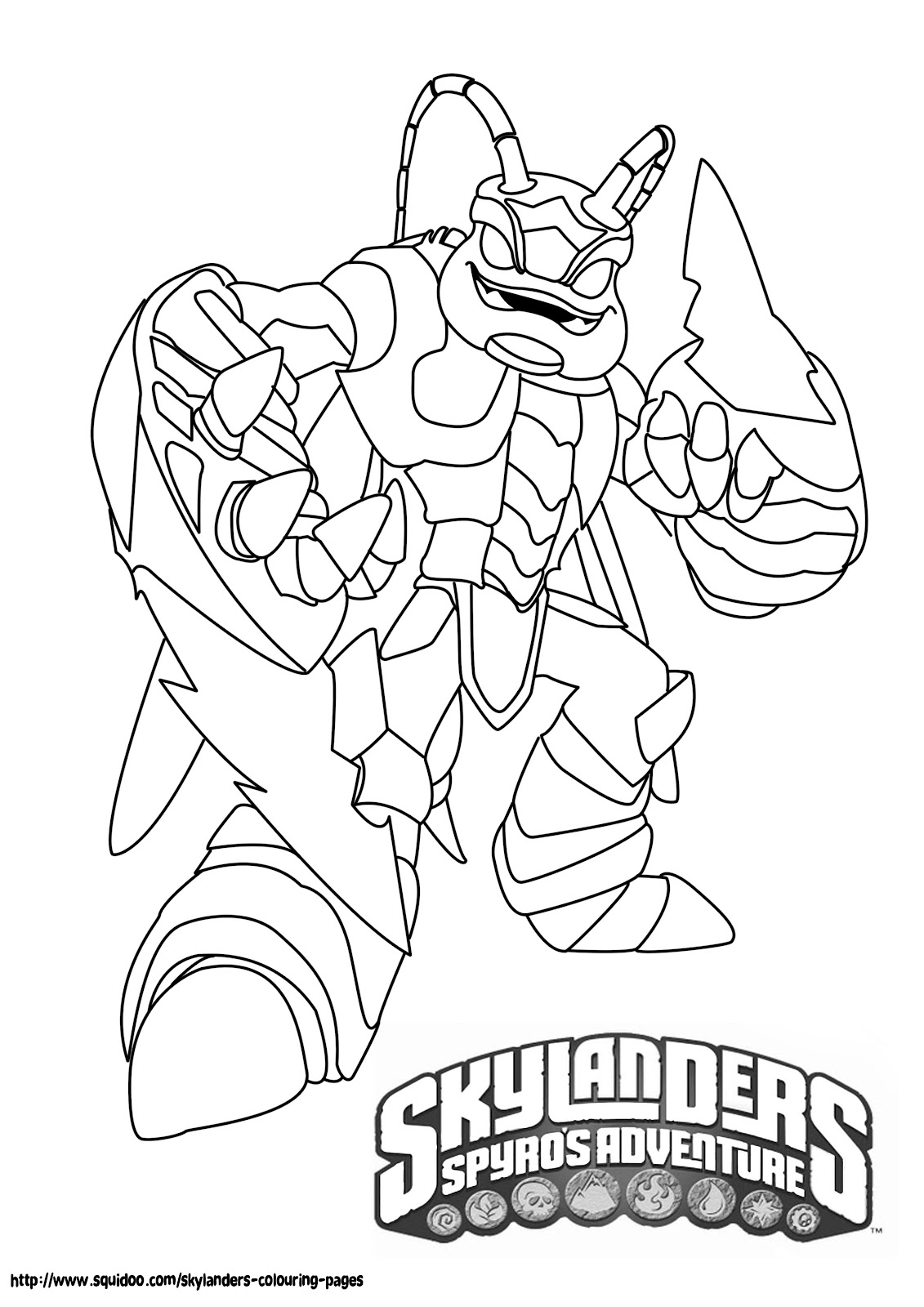 Disegno da colorare: Skylanders (Cartoni animati) #43395 - Pagine da Colorare Stampabili Gratuite