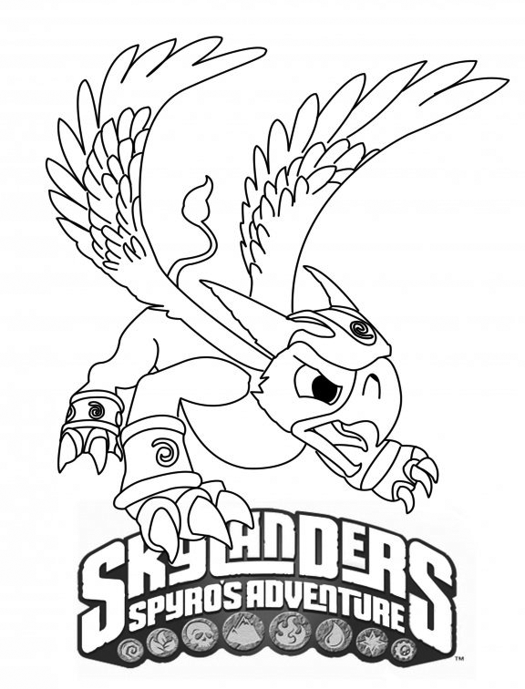 Disegno da colorare: Skylanders (Cartoni animati) #43417 - Pagine da Colorare Stampabili Gratuite