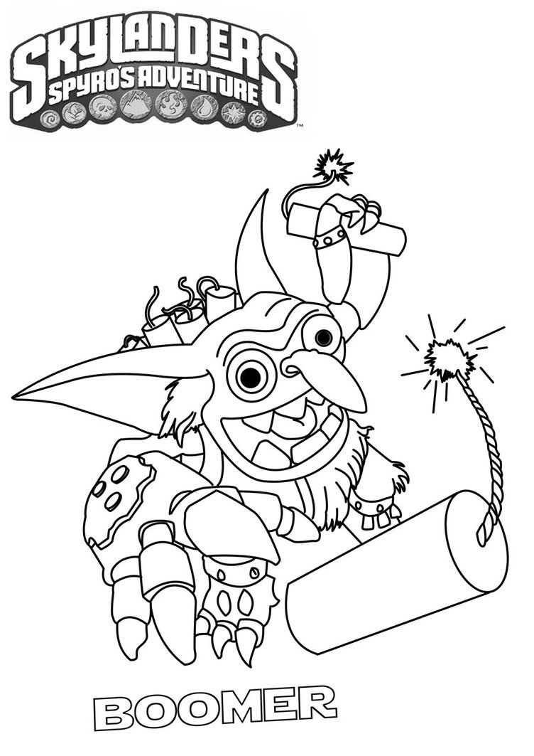 Disegno da colorare: Skylanders (Cartoni animati) #43419 - Pagine da Colorare Stampabili Gratuite