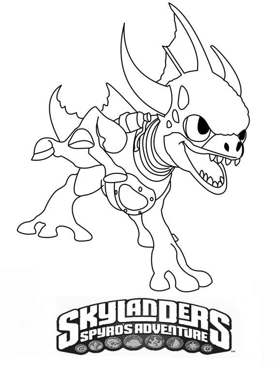 Disegno da colorare: Skylanders (Cartoni animati) #43424 - Pagine da Colorare Stampabili Gratuite
