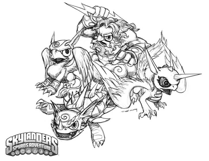 Disegno da colorare: Skylanders (Cartoni animati) #43568 - Pagine da Colorare Stampabili Gratuite