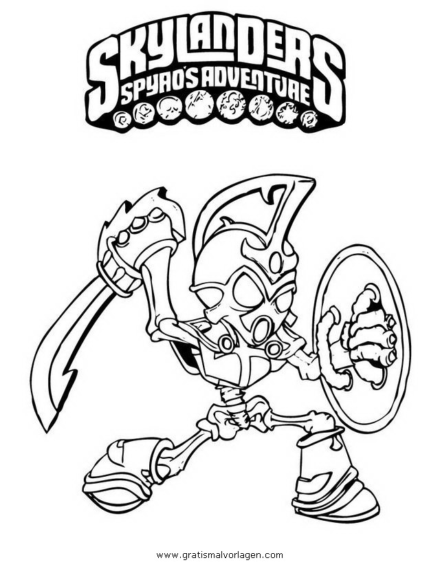 Disegno da colorare: Skylanders (Cartoni animati) #43602 - Pagine da Colorare Stampabili Gratuite