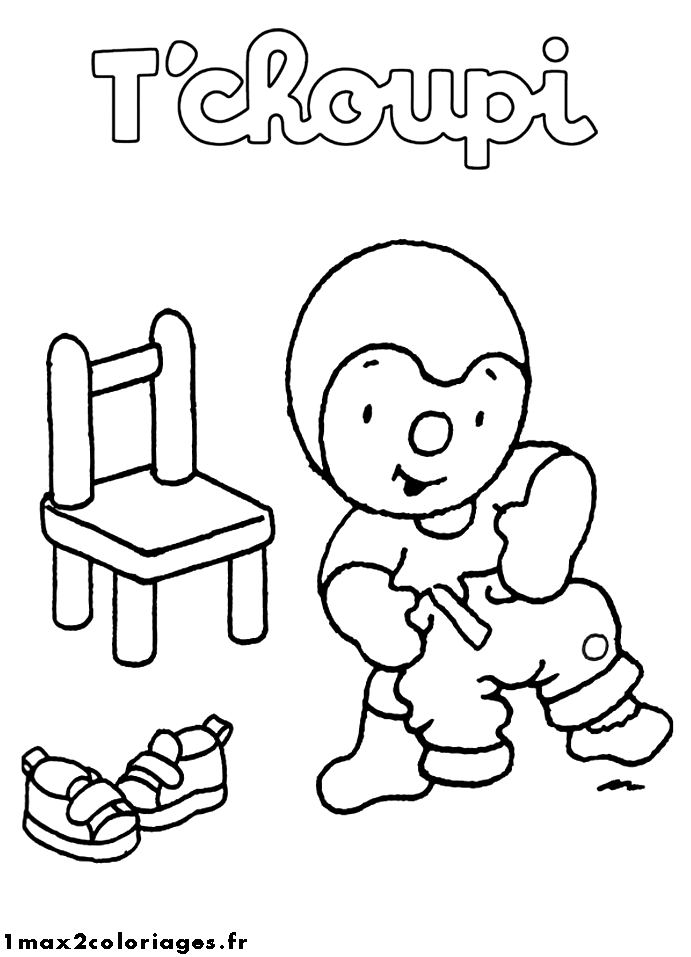 Disegno da colorare: T'choupi e Doudou (Cartoni animati) #34104 - Pagine da Colorare Stampabili Gratuite