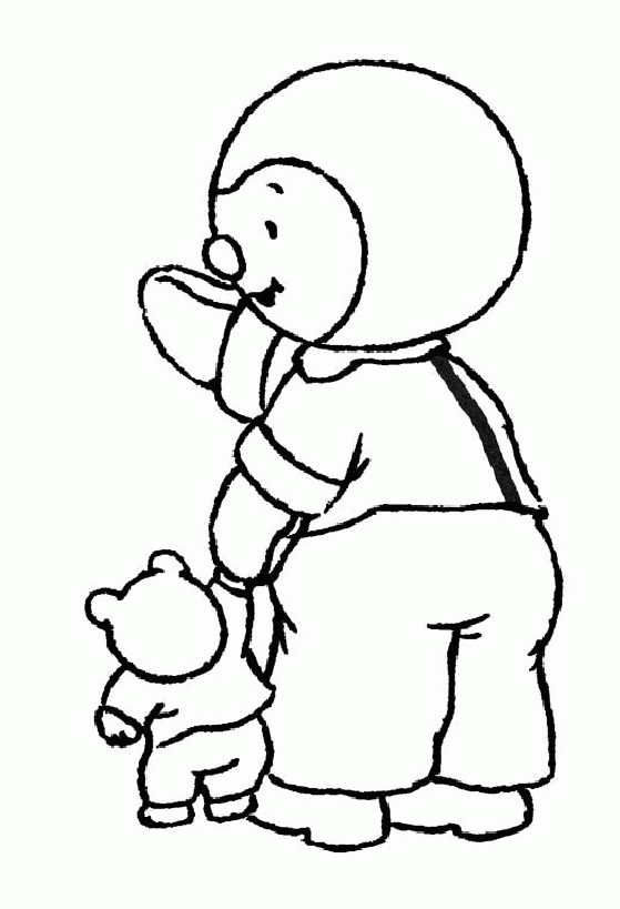 Disegno da colorare: T'choupi e Doudou (Cartoni animati) #34265 - Pagine da Colorare Stampabili Gratuite