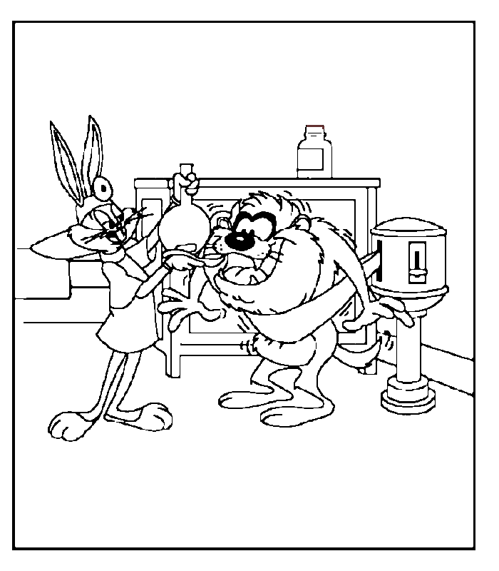 Disegno da colorare: taz (Cartoni animati) #30959 - Pagine da Colorare Stampabili Gratuite