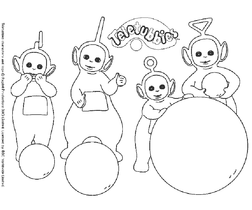 Disegno da colorare: Teletubbies (Cartoni animati) #49665 - Pagine da Colorare Stampabili Gratuite