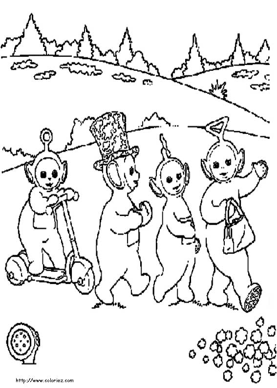 Disegno da colorare: Teletubbies (Cartoni animati) #49671 - Pagine da Colorare Stampabili Gratuite