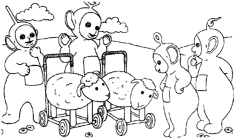 Disegno da colorare: Teletubbies (Cartoni animati) #49731 - Pagine da Colorare Stampabili Gratuite