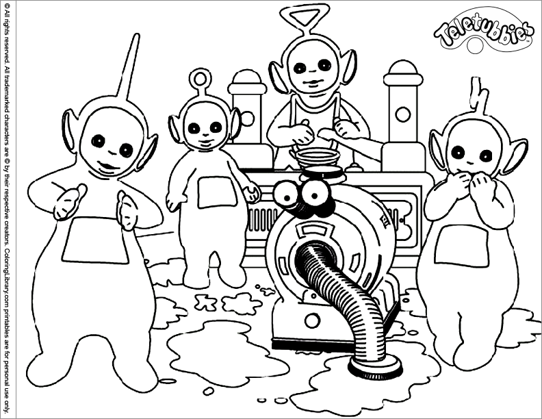 Disegno da colorare: Teletubbies (Cartoni animati) #49737 - Pagine da Colorare Stampabili Gratuite