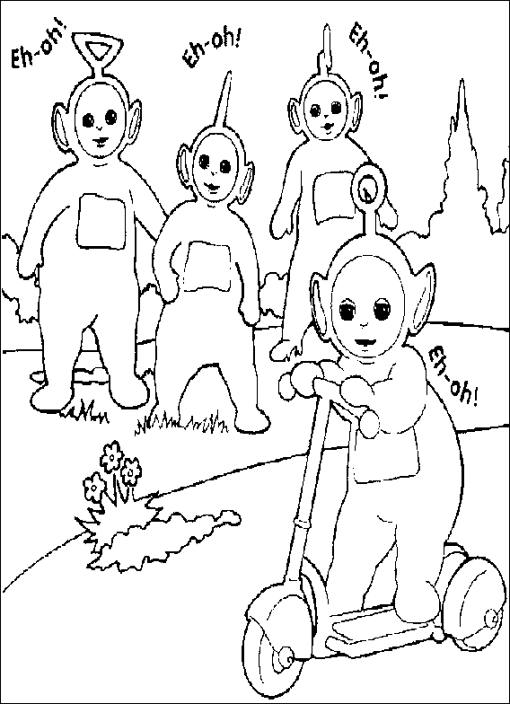 Disegno da colorare: Teletubbies (Cartoni animati) #49752 - Pagine da Colorare Stampabili Gratuite