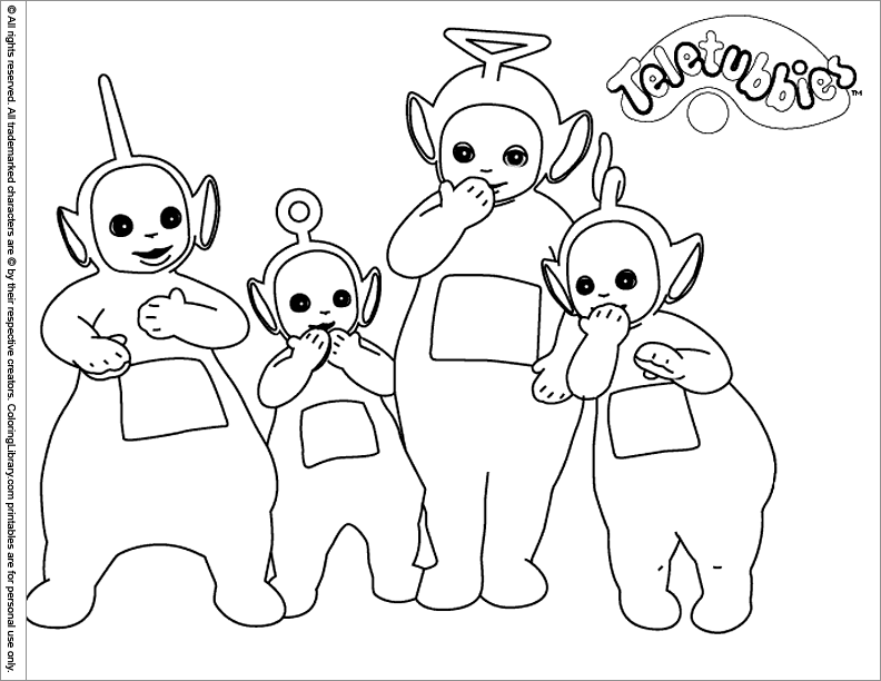 Disegno da colorare: Teletubbies (Cartoni animati) #49829 - Pagine da Colorare Stampabili Gratuite