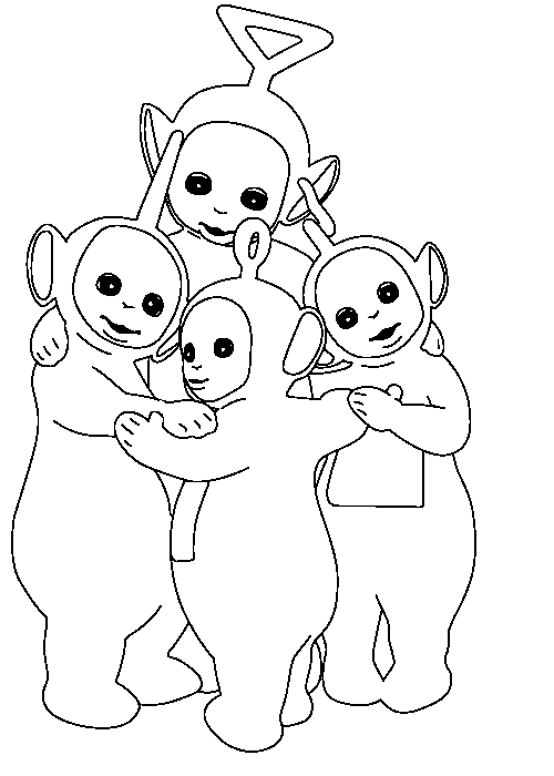 Disegno da colorare: Teletubbies (Cartoni animati) #49840 - Pagine da Colorare Stampabili Gratuite