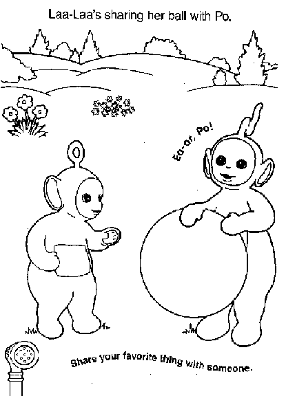 Disegno da colorare: Teletubbies (Cartoni animati) #49873 - Pagine da Colorare Stampabili Gratuite