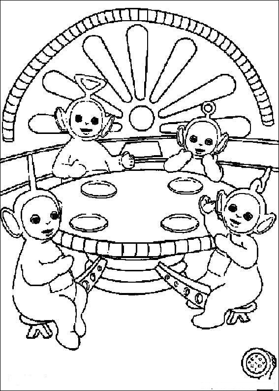 Disegno da colorare: Teletubbies (Cartoni animati) #49897 - Pagine da Colorare Stampabili Gratuite